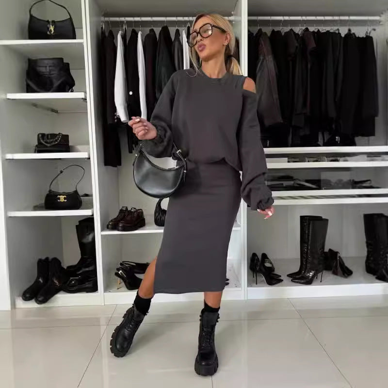 Maren™ | Elegancki, dzianinowy zestaw dwuczęściowy