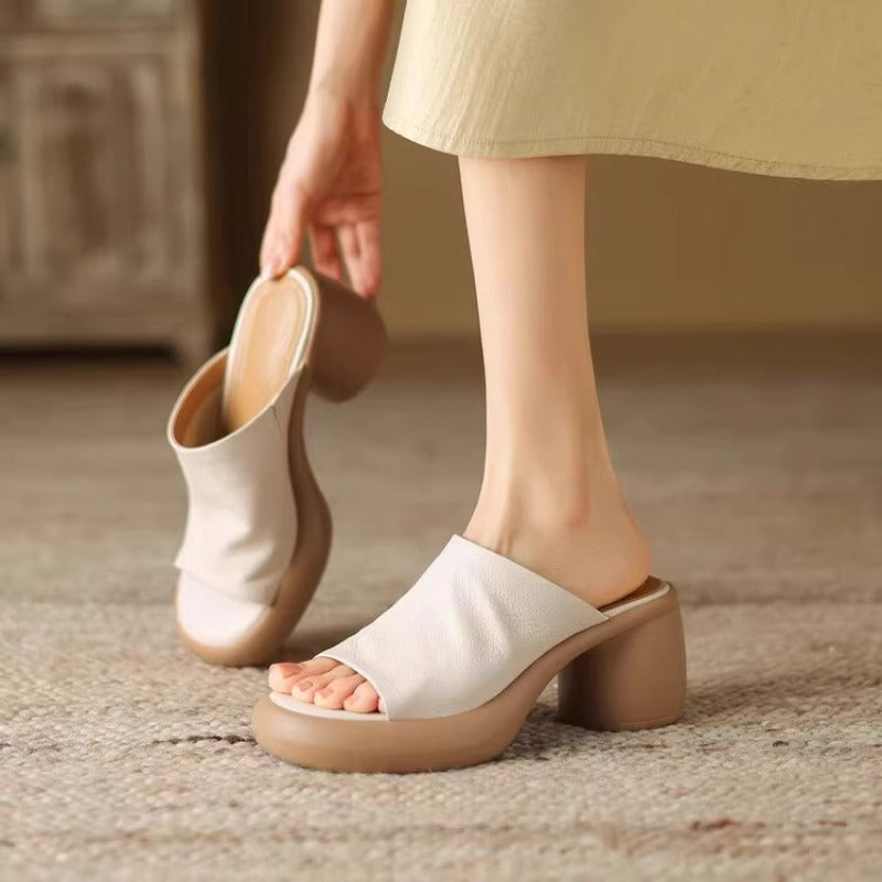 Evie™ | Ortopedyczne Wygodne Klapki na Obcasie