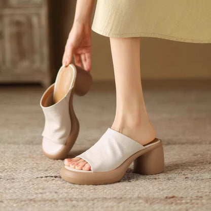 Evie™ | Ortopedyczne Wygodne Klapki na Obcasie