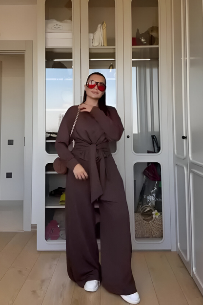 Arvia™ | Elegancki zestaw wypoczynkowy z detalem w postaci kokardy