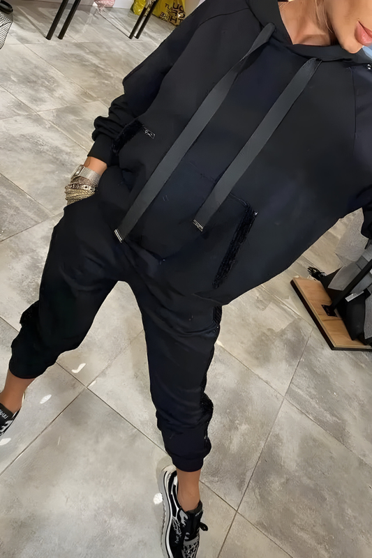 Naven™ | Elegancki, luźny zestaw z kapturem