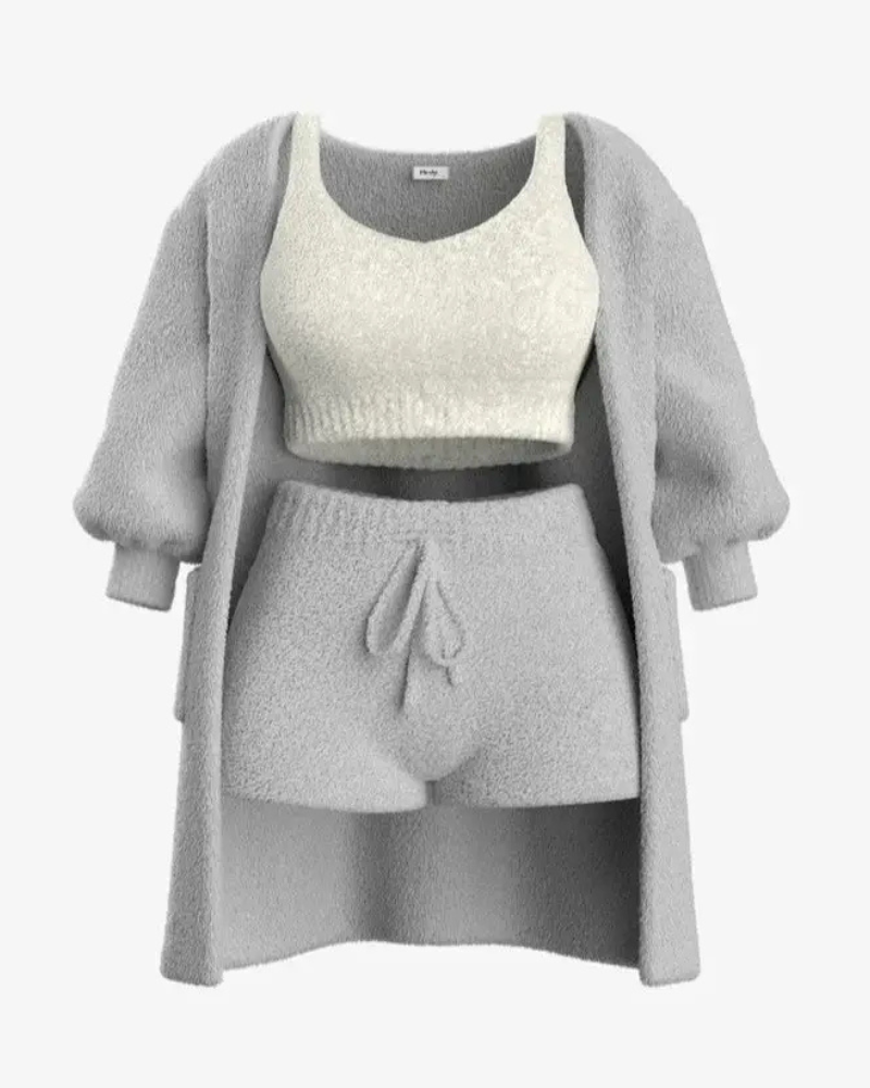 Lucia’s™ | Wygodny 3-częściowy zestaw piżamowy