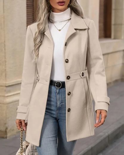 Elena™ | Elegancki Dopasowany Płaszcz