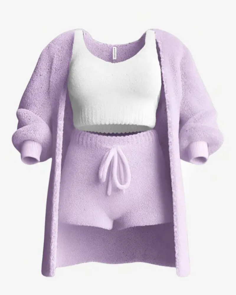 Lucia’s™ | Wygodny 3-częściowy zestaw piżamowy