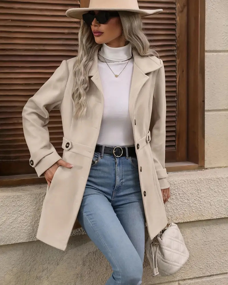 Elena™ | Elegancki Dopasowany Płaszcz