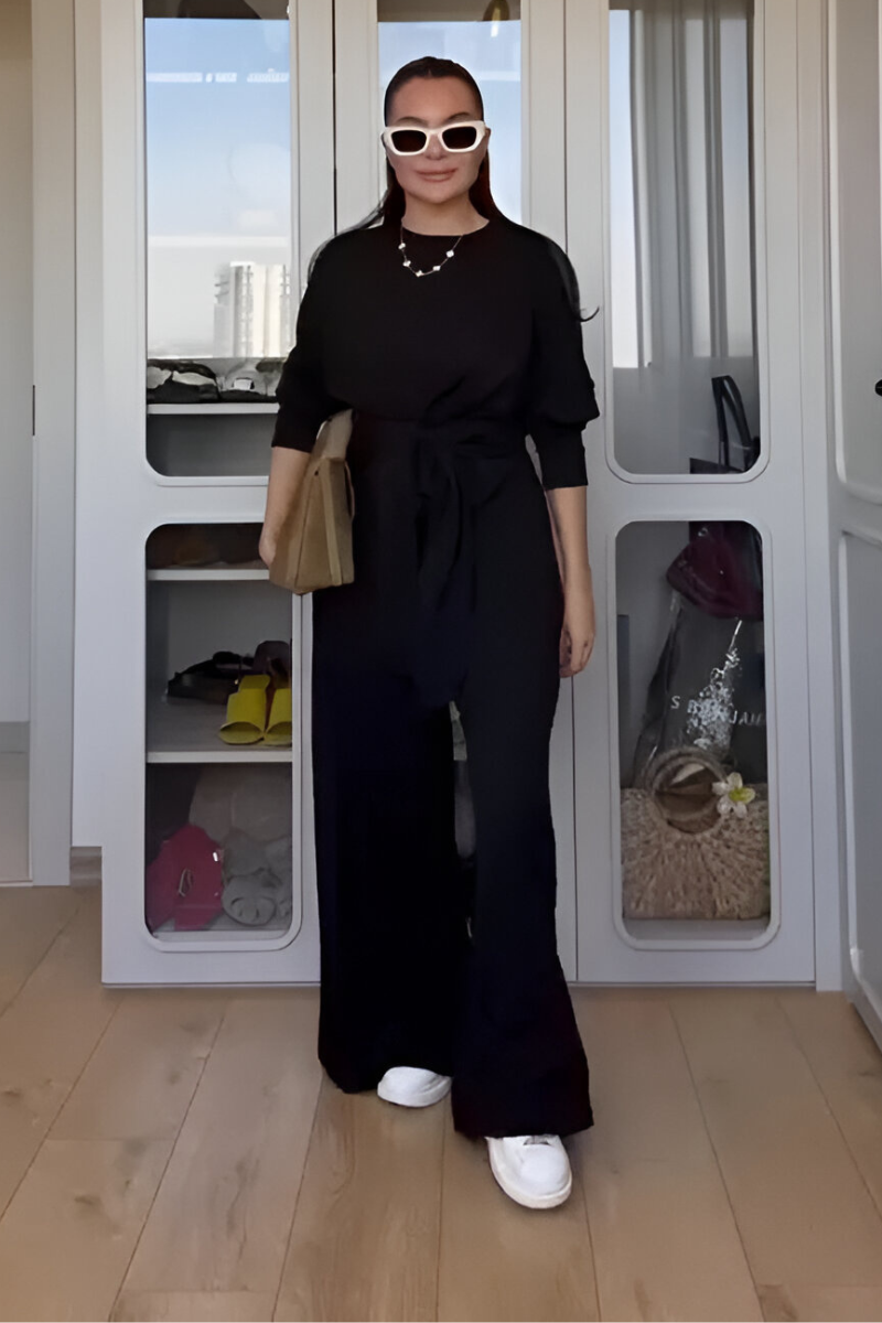 Arvia™ | Elegancki zestaw wypoczynkowy z detalem w postaci kokardy