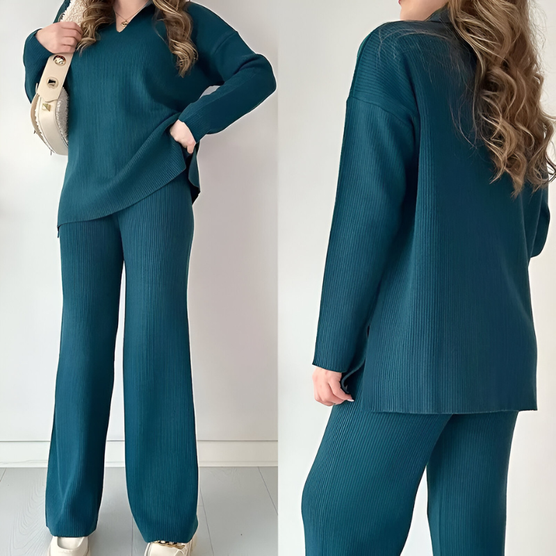 Nara™ | Stylowy, dzianinowy zestaw wypoczynkowy