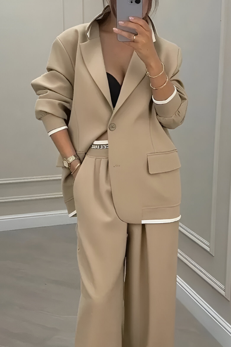 Esra™ | Stylowy, luźny zestaw marynarki