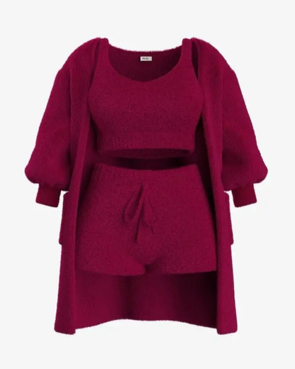 Lucia’s™ | Wygodny 3-częściowy zestaw piżamowy