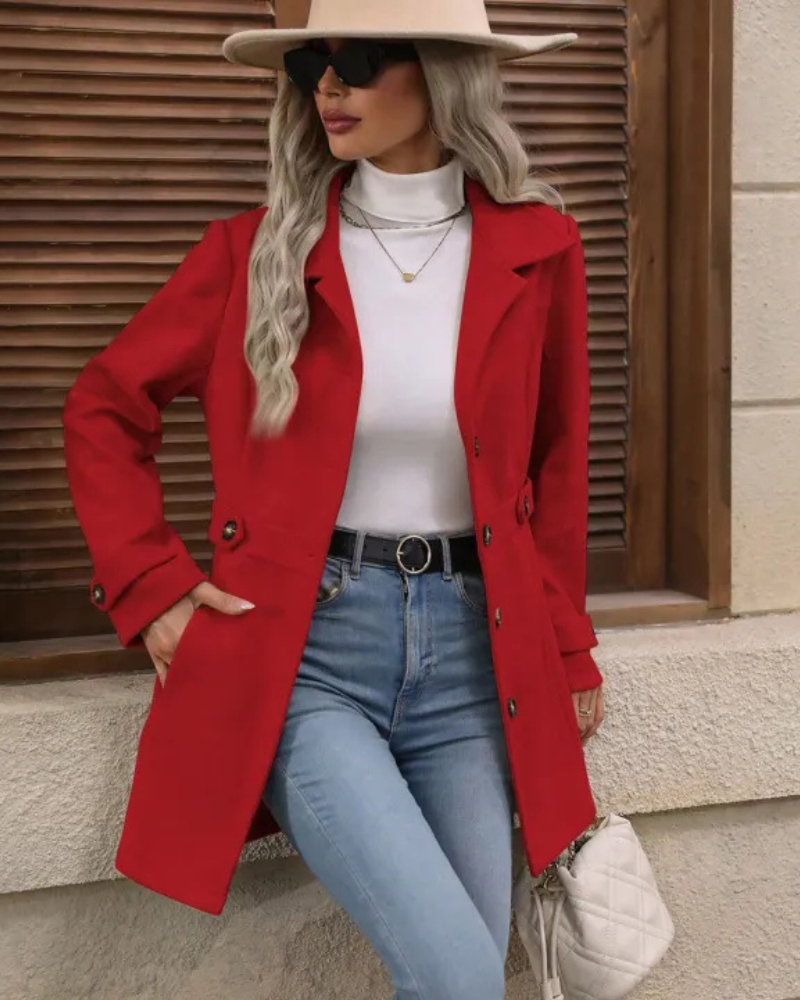 Elena™ | Elegancki Dopasowany Płaszcz
