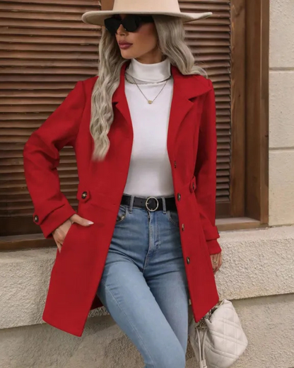 Elena™ | Elegancki Dopasowany Płaszcz