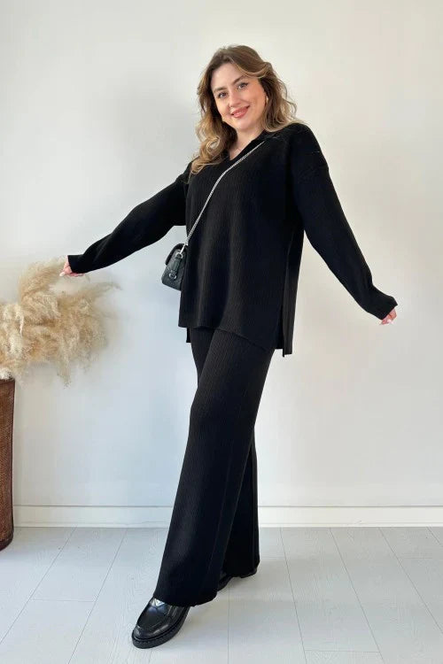 Nara™ | Stylowy, dzianinowy zestaw wypoczynkowy