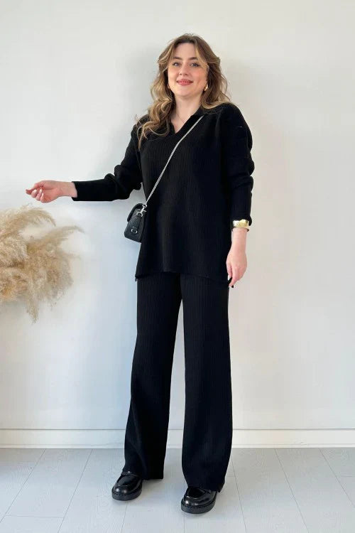 Nara™ | Stylowy, dzianinowy zestaw wypoczynkowy