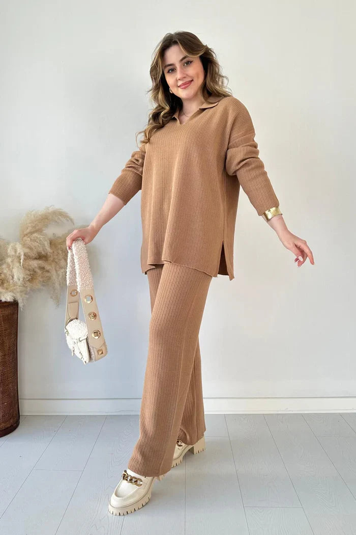 Nara™ | Stylowy, dzianinowy zestaw wypoczynkowy