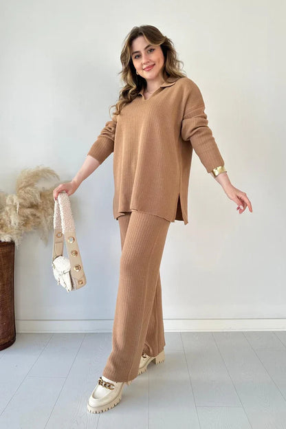 Nara™ | Stylowy, dzianinowy zestaw wypoczynkowy