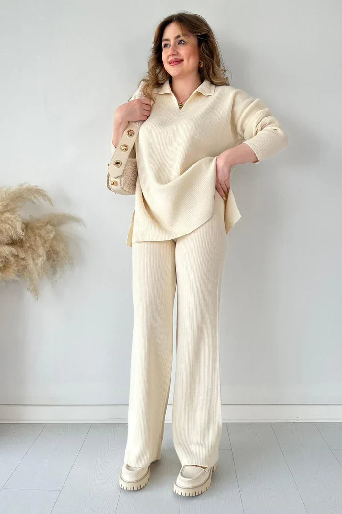 Nara™ | Stylowy, dzianinowy zestaw wypoczynkowy