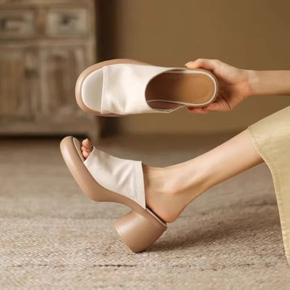 Evie™ | Ortopedyczne Wygodne Klapki na Obcasie