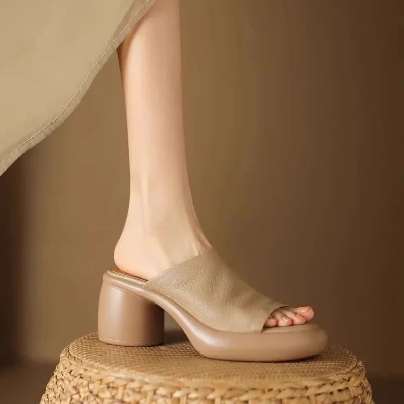 Evie™ | Ortopedyczne Wygodne Klapki na Obcasie