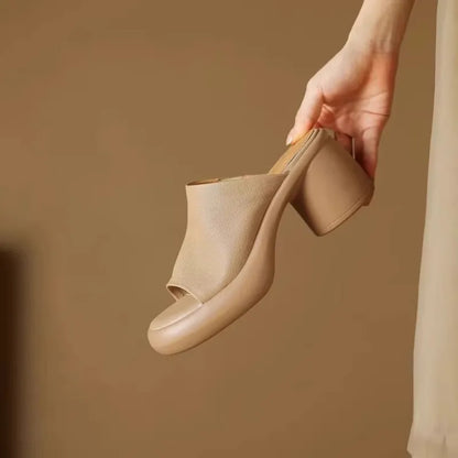 Evie™ | Ortopedyczne Wygodne Klapki na Obcasie