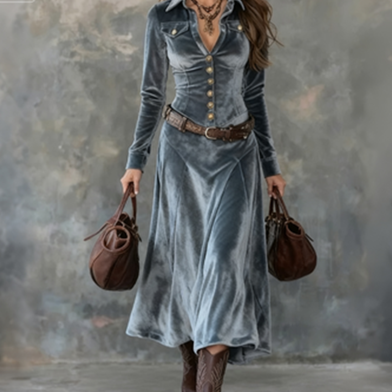 Vena™ | Nowoczesna, zwiewna maxi sukienka